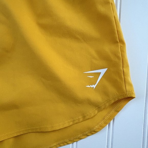 Gymshark Loose Fit Training Shorts (Size S) Marigold Yellow 2.5” Active Workout - Picture 3 of 6